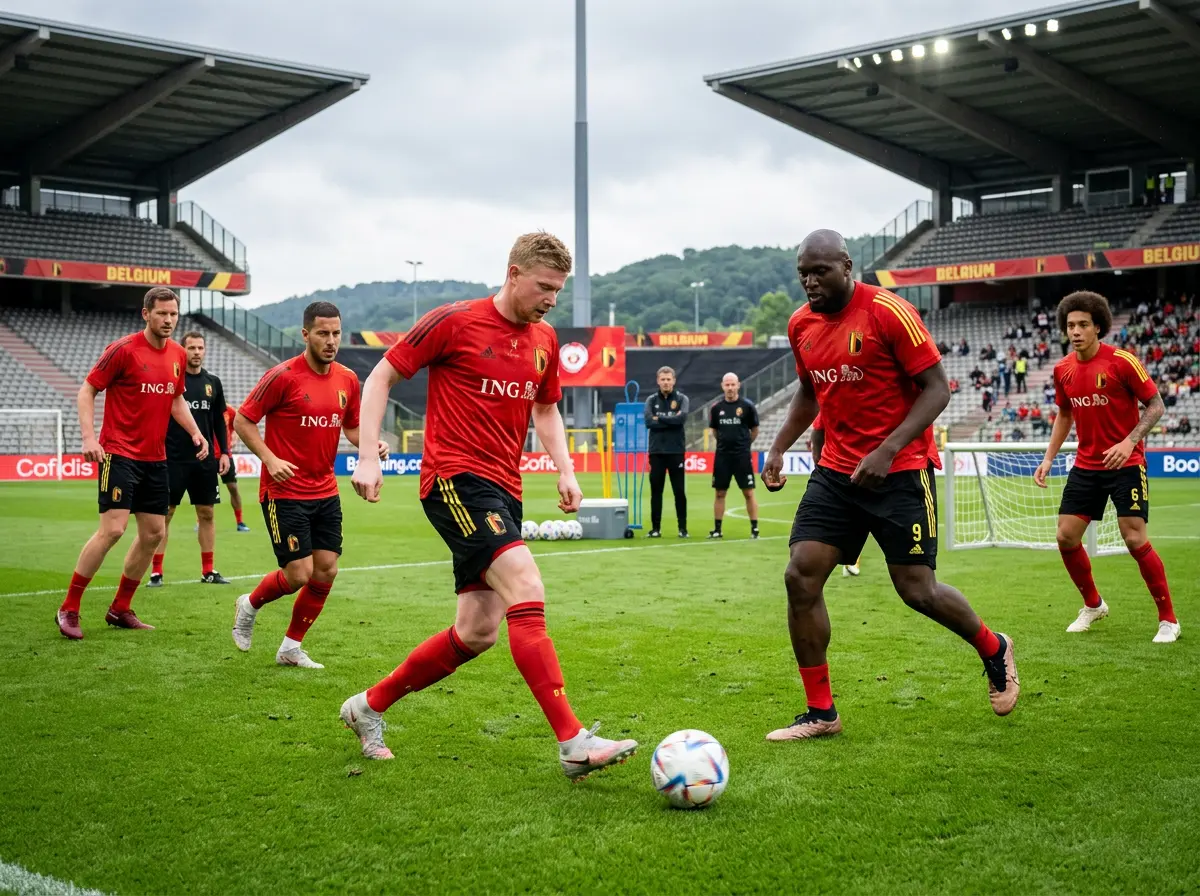 Belgíska landsliðið með De Bruyne undirbúið fyrir HM 2026