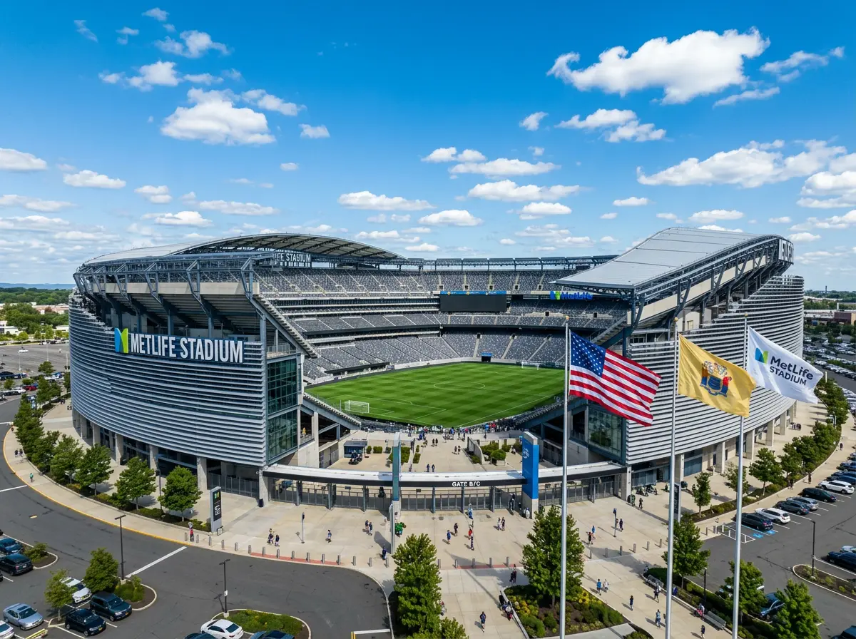 MetLife Stadium í New Jersey sem hýsir úrslit heimsmeistaramótsins 2026