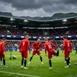 Norska landsliðið í knattspyrnu undirbúið fyrir HM 2026 í Bandaríkjunum