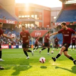 Portúgalska landsliðið með Ronaldo undirbúið fyrir HM 2026