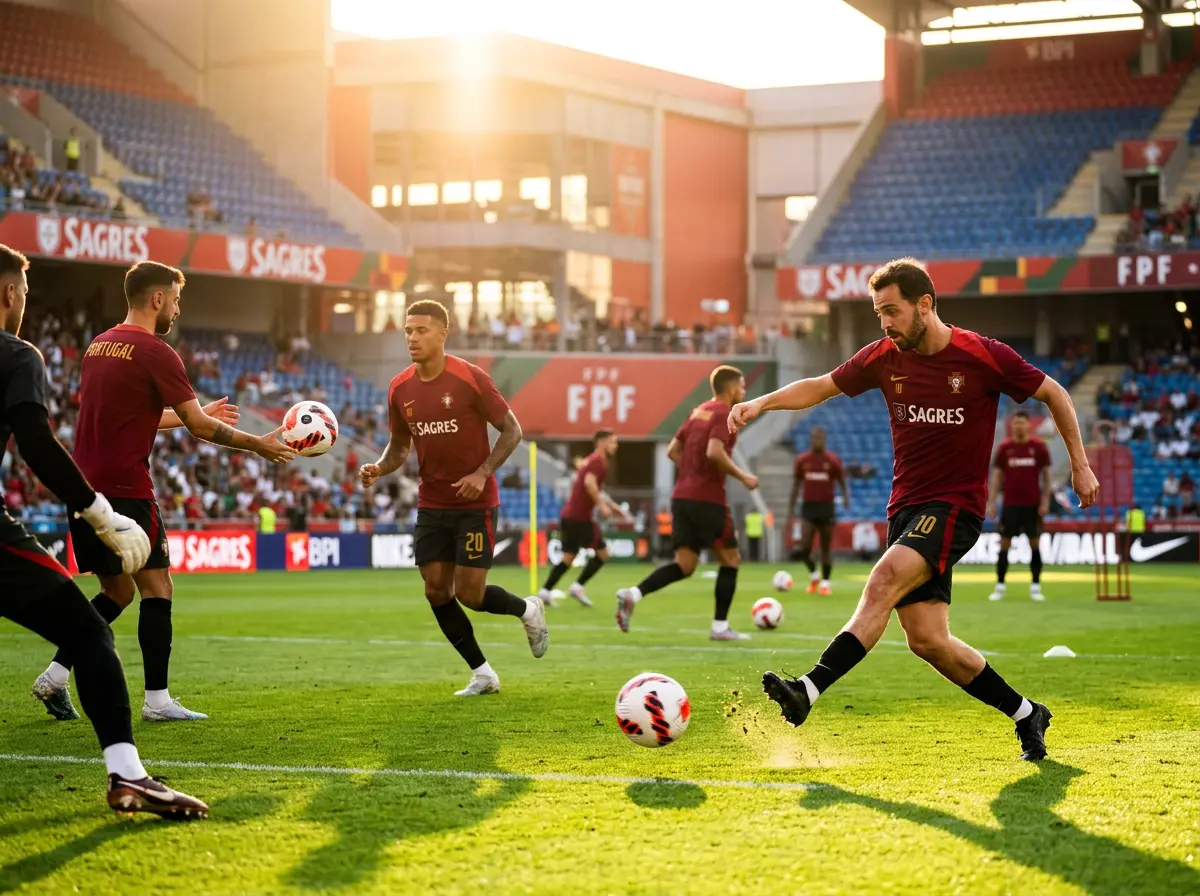 Portúgalska landsliðið með Ronaldo undirbúið fyrir HM 2026